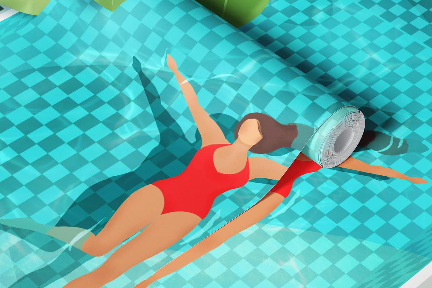 Riad Pool wallpaper roll