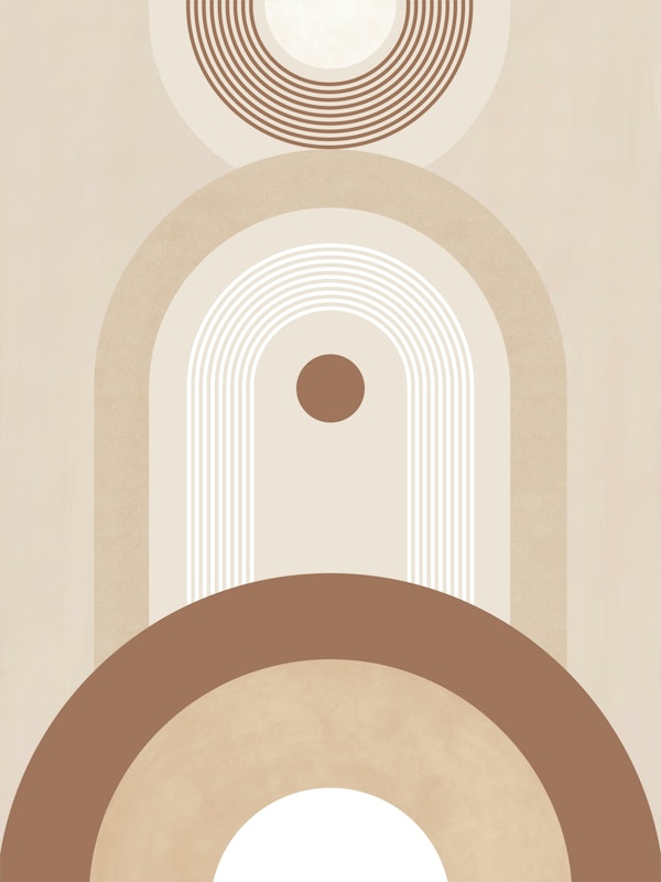 Beige Mid Century Poster No2