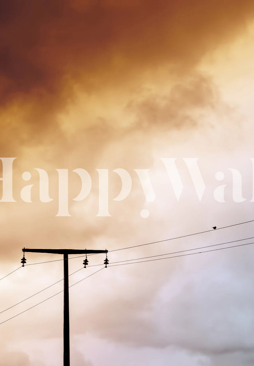 Birdy wallpaper avec ciel dramatique et nuages