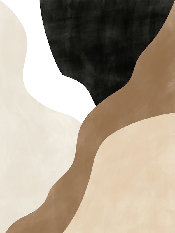 Abstract Beige and Brown Art No2