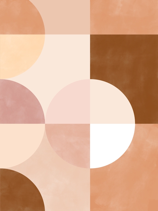 Modern Soft Pink Geometric Wallpaper