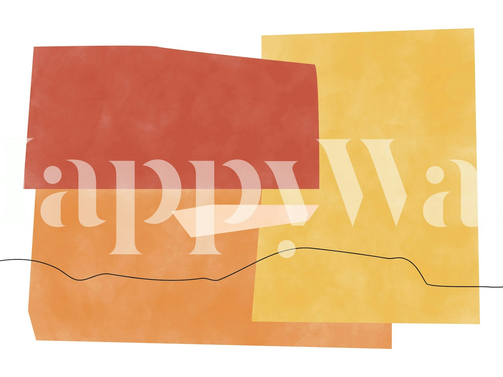 Abstract yellow wallpaper design