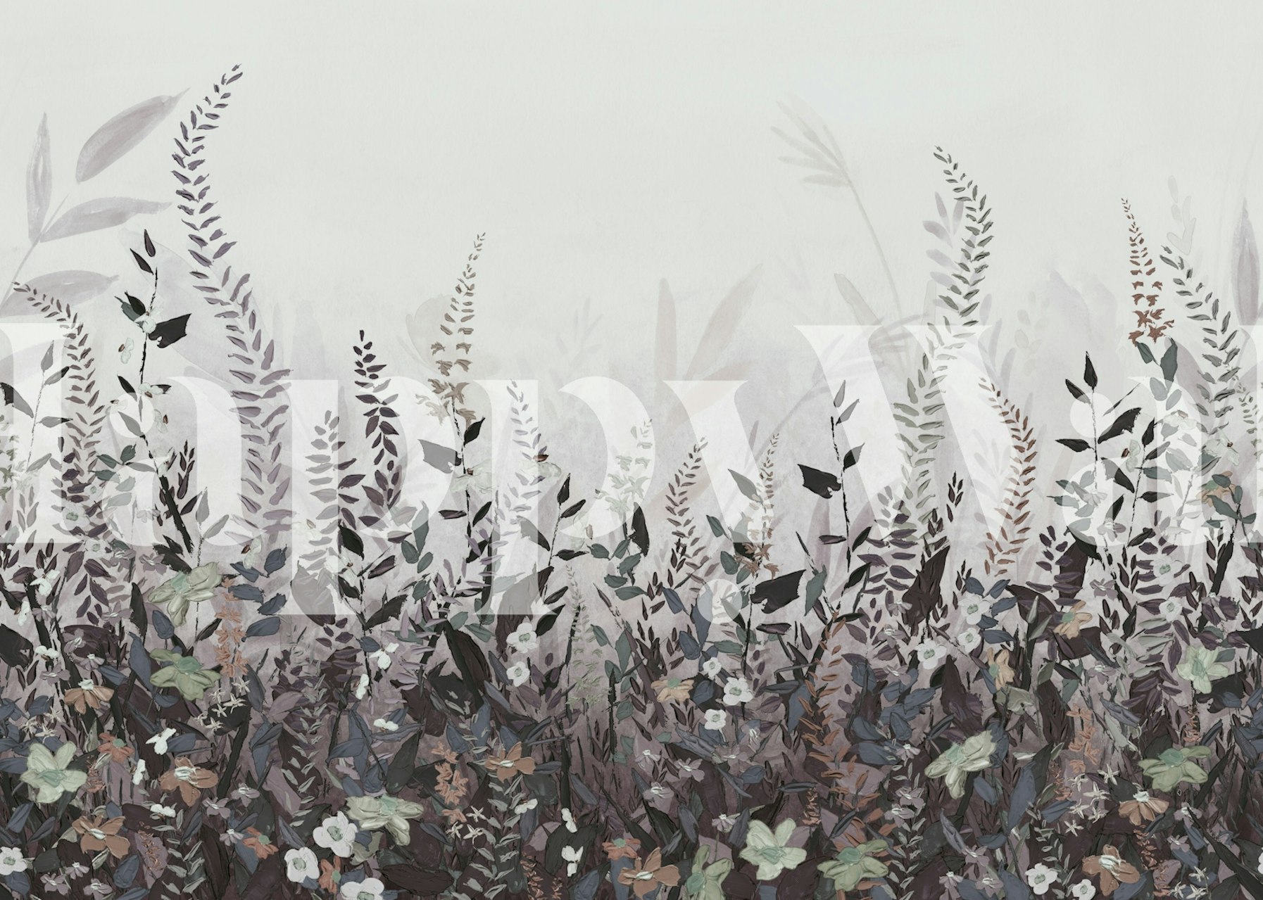 Floral patterns in soft pastel colors with leafy designs - floral wallpaper