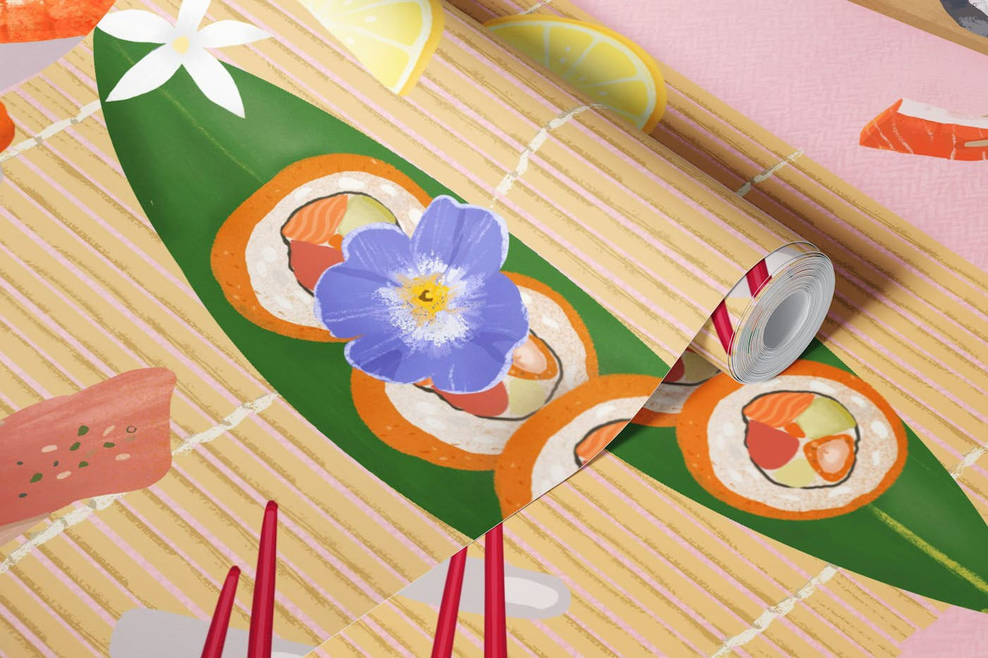 Sushi Brunch wallpaper roll