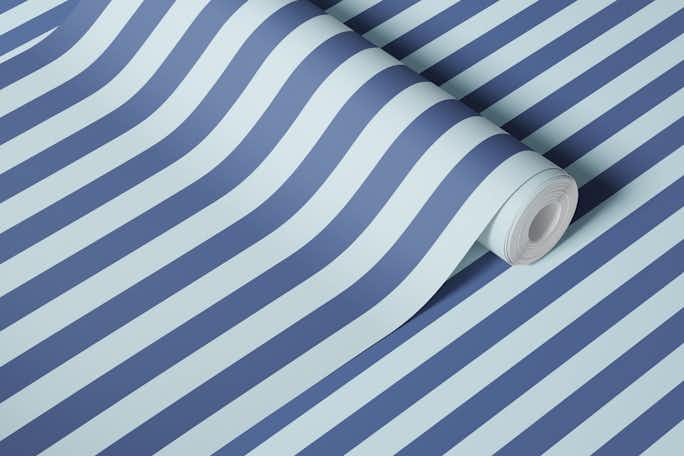 Blue Nova Stripes - Medium Lightwallpaper roll