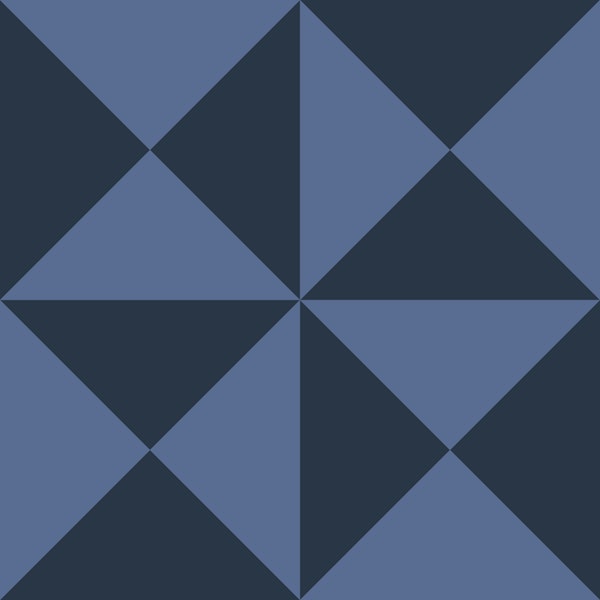 Triangles - Blue Nova Simple