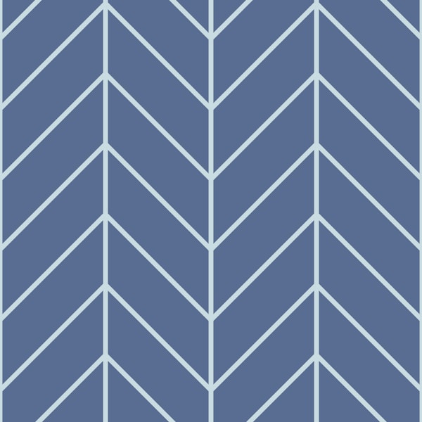 Chevron Pattern - Blue Nova