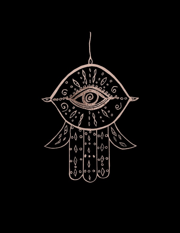 Hamsa Hand Rose Gold 1