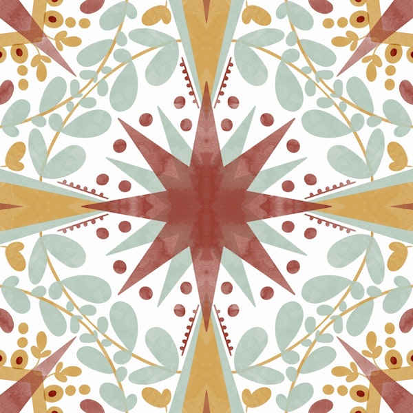 Modern nature starry tile C