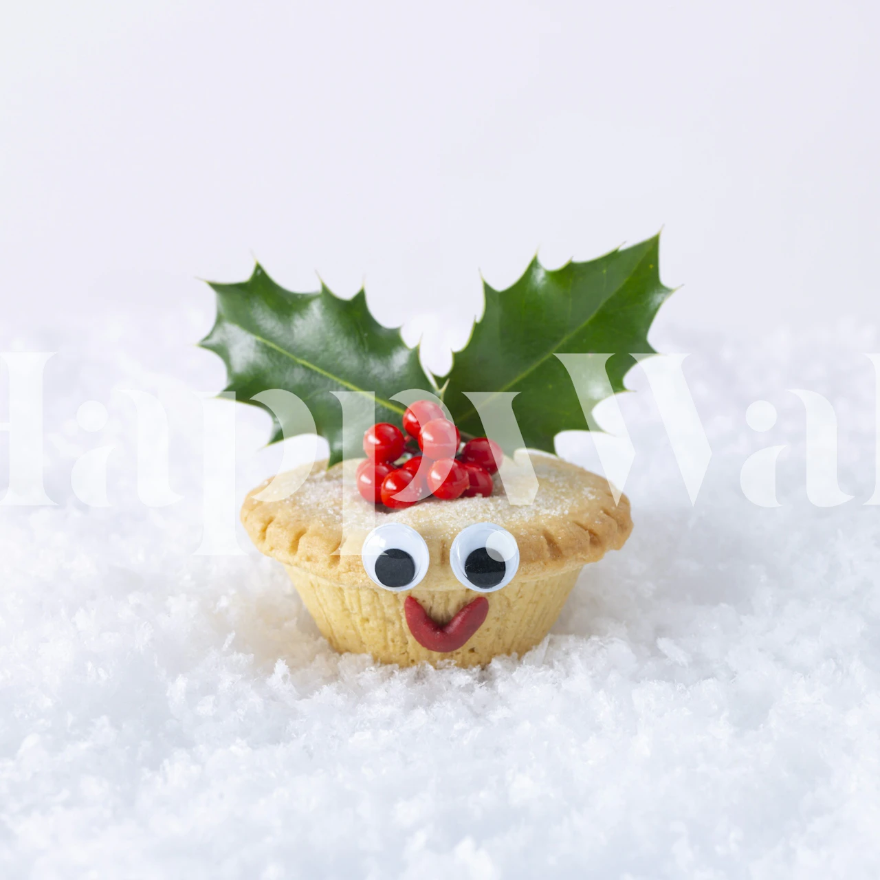 Mince pie wallpaper design in a room