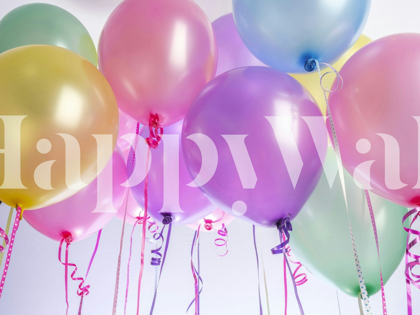 Colorful balloon wallpaper design