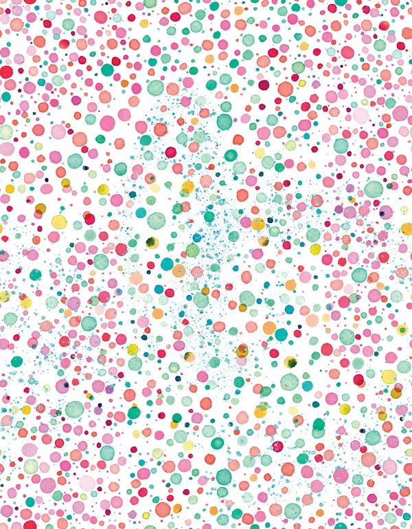 Pink and Green Sprinkles Confetti Bubbles