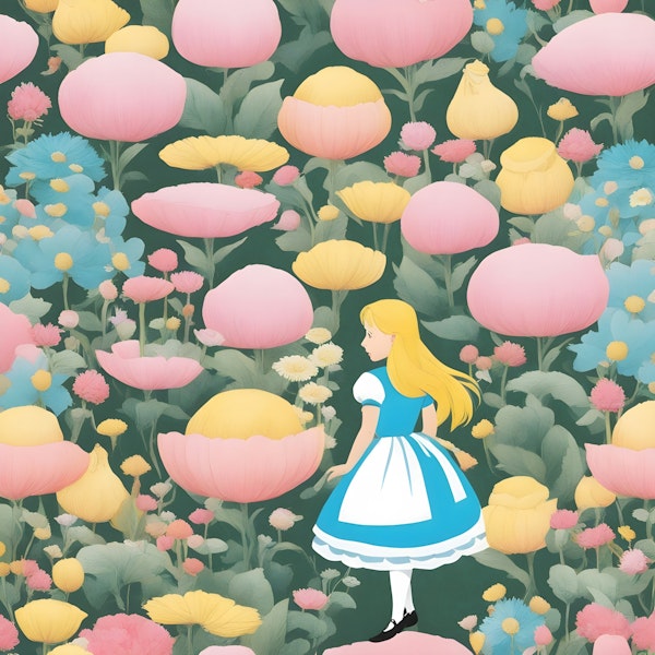 Alice In Her Garden