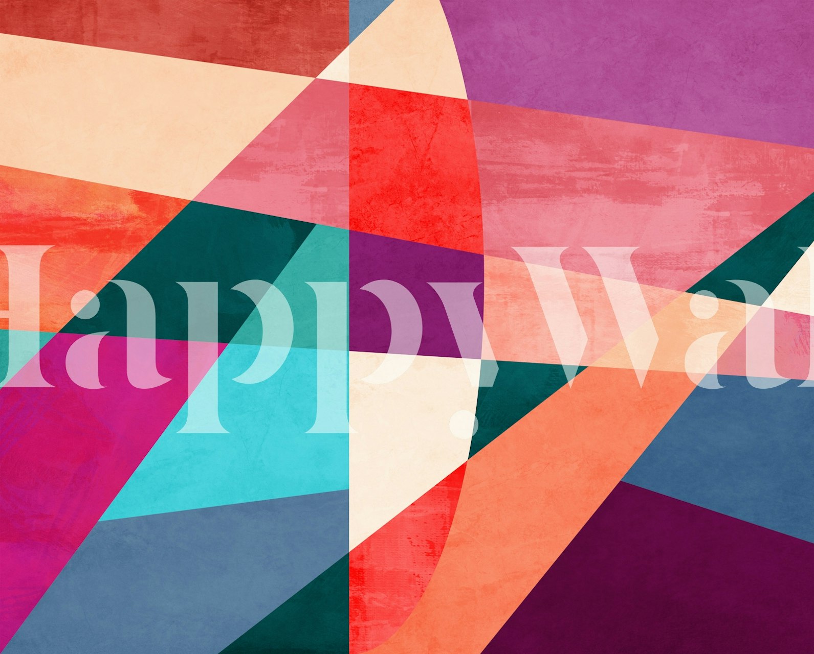 Tapeta Vibrant Path of Colors 1 w pokoju