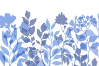 Layered Leaves Spring Vibes Indigo Blue ταπετσαρία