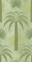 Calm Oasis Palm Tree Reverie Green tapete