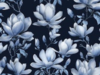 Magnolia Spring Romance Blue tapete