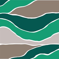 Moss green mocha art tapete