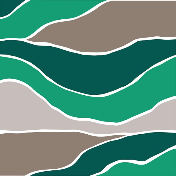 Moss green mocha art