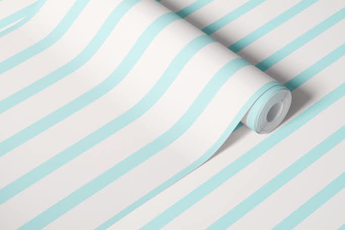 Babyblue stripeswallpaper roll