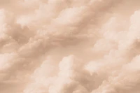 Pastel Tan Blush Peach Sunrise Clouds tapete