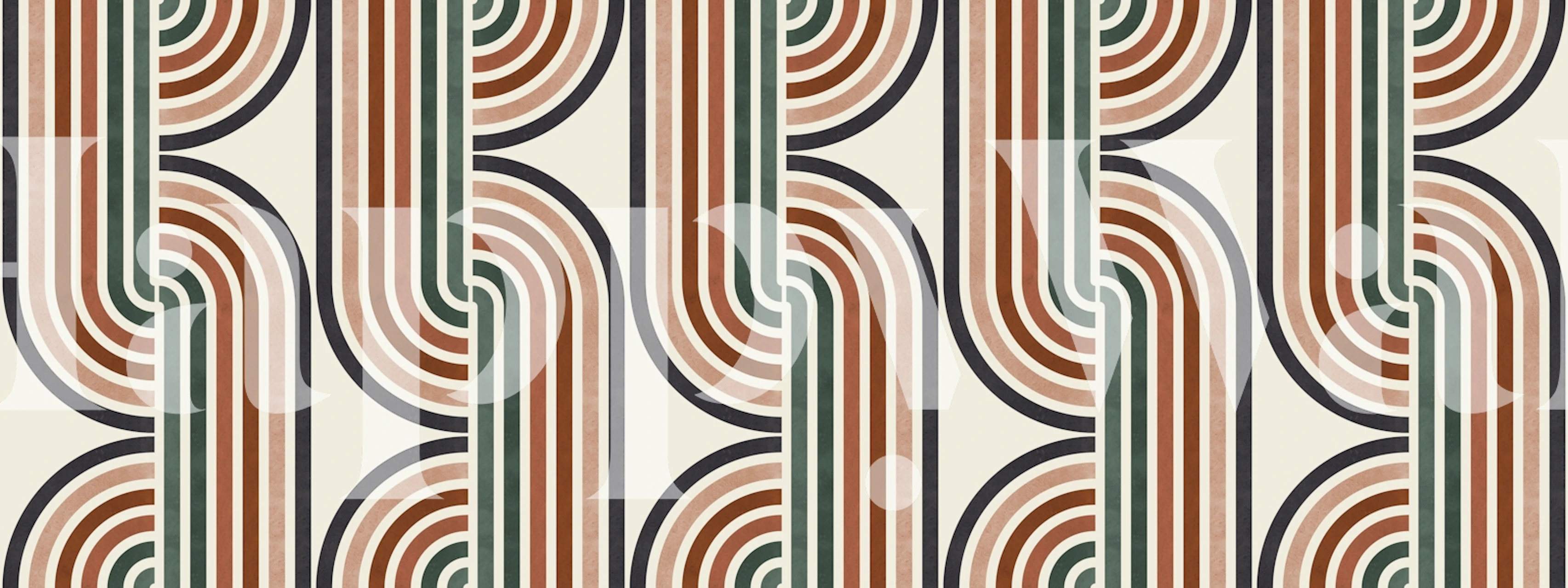 Fotomural líneas abstractas y círculos