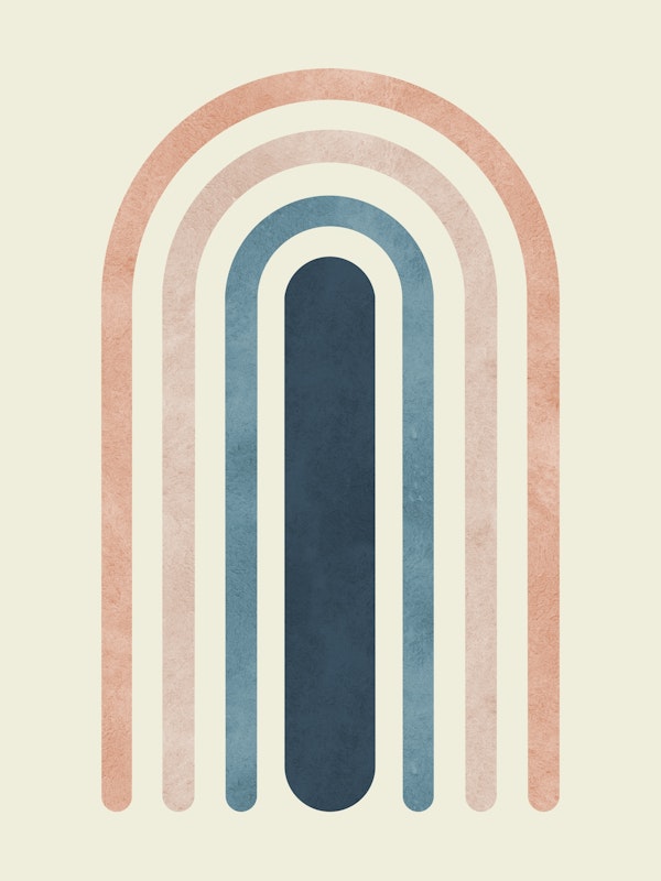 Blue and pink rainbow 2