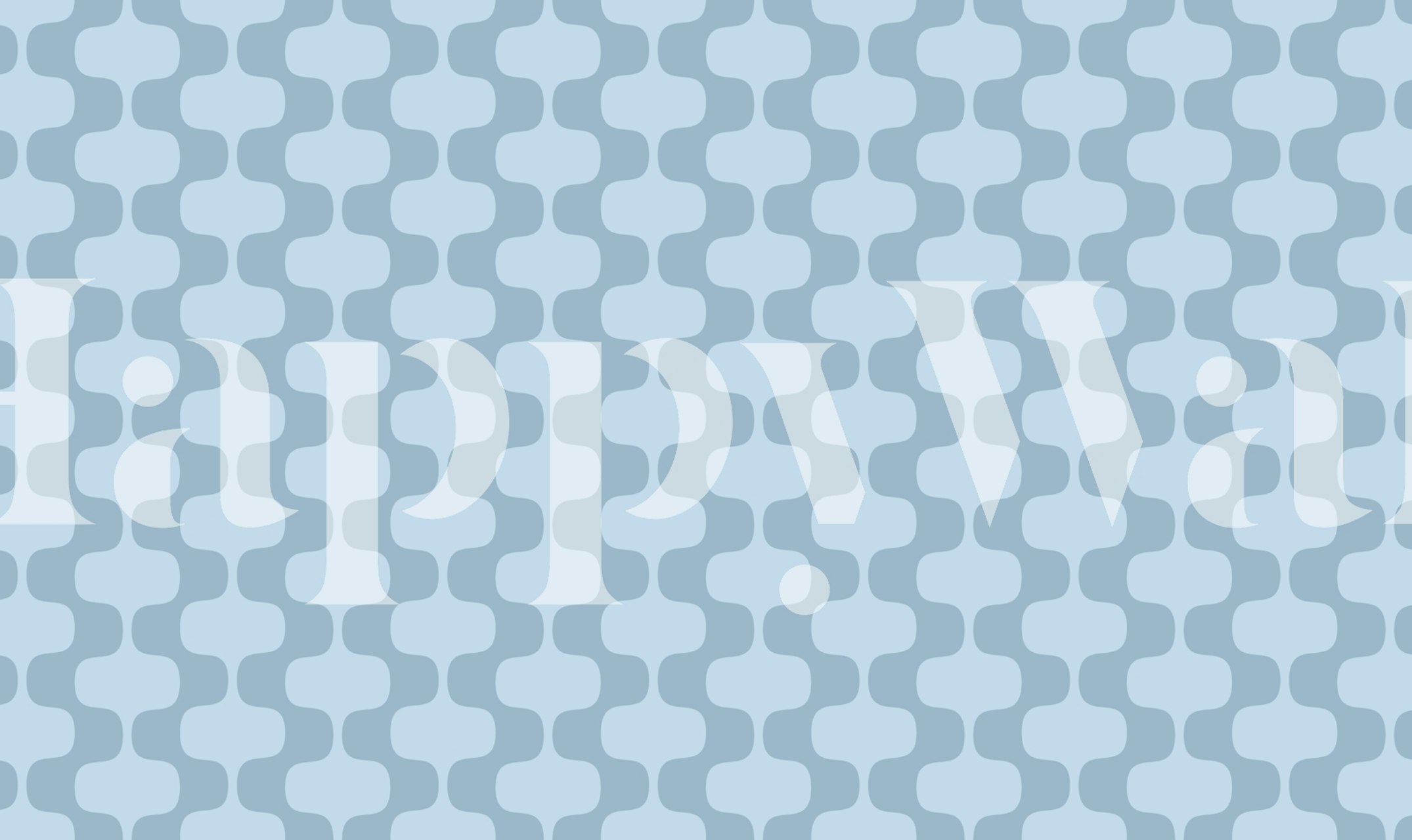 Tapeta Simple Blue Abstract w pokoju