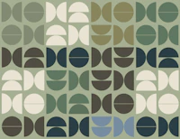 Mid-Century Semi Circles tapete