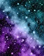 Purple Teal Galaxy Nebula 3