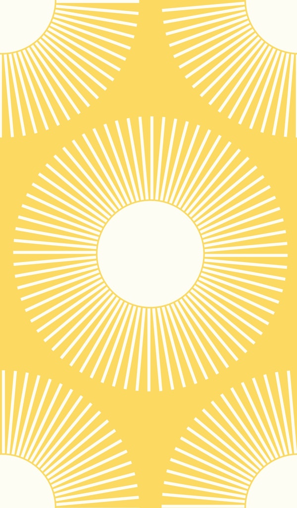 Warm spring sun in yellow