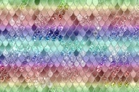 Rainbow Princess Mermaid Scales 3 ταπετσαρία