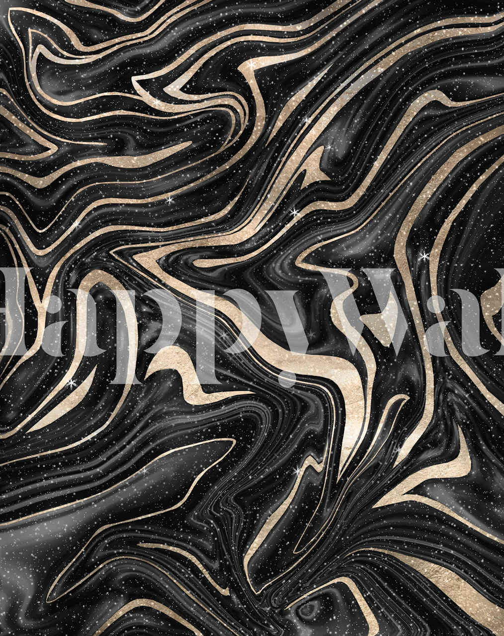 Behang Bohemian Marble Dream 1 in een kamer