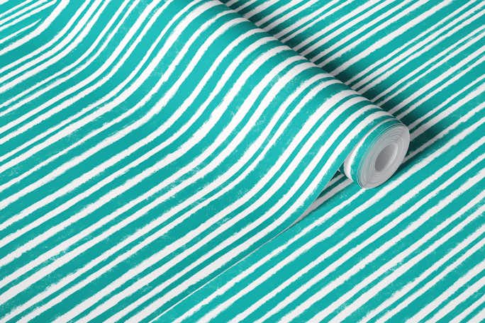 Vertical & Textured Stripes -Tiffany Bluewallpaper roll