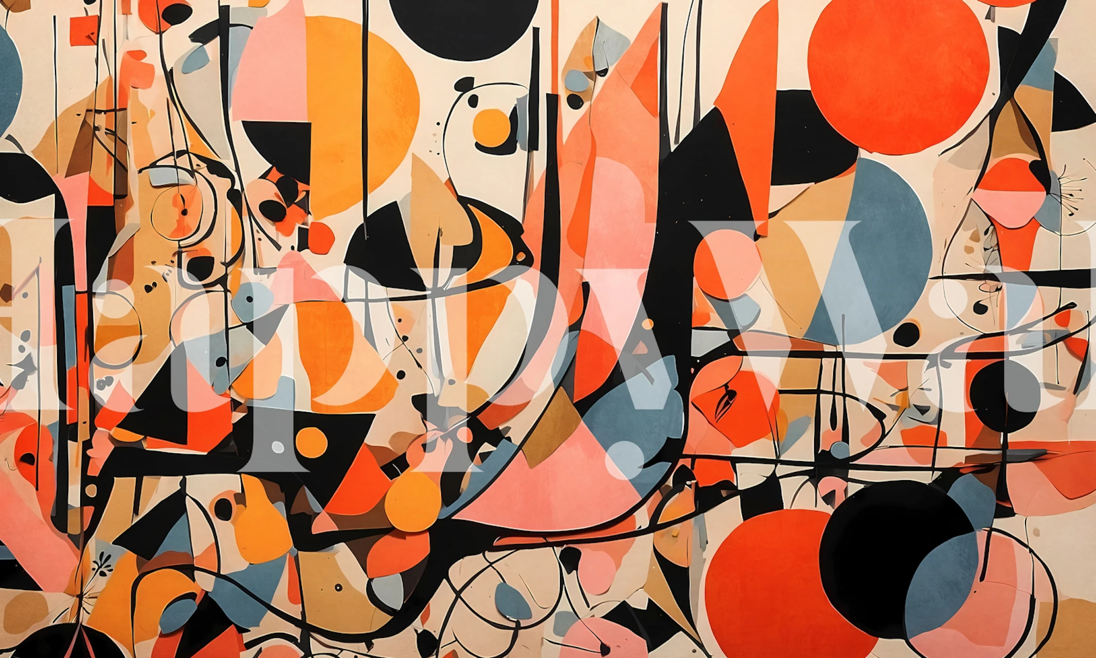 Geometric Concept 50 wallpaper in a room