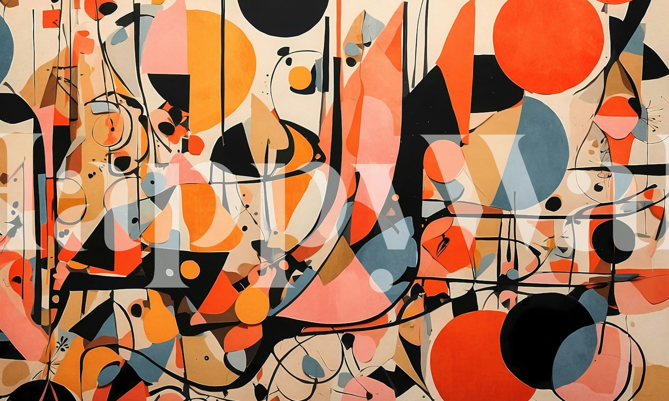 Geometric Concept 50 wallpaper in a room