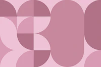 Mid Century Modern Bauhaus Cutout Geo Pastel tapete