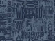 Urban Style Grunge Typo Letters Numbers Blue
