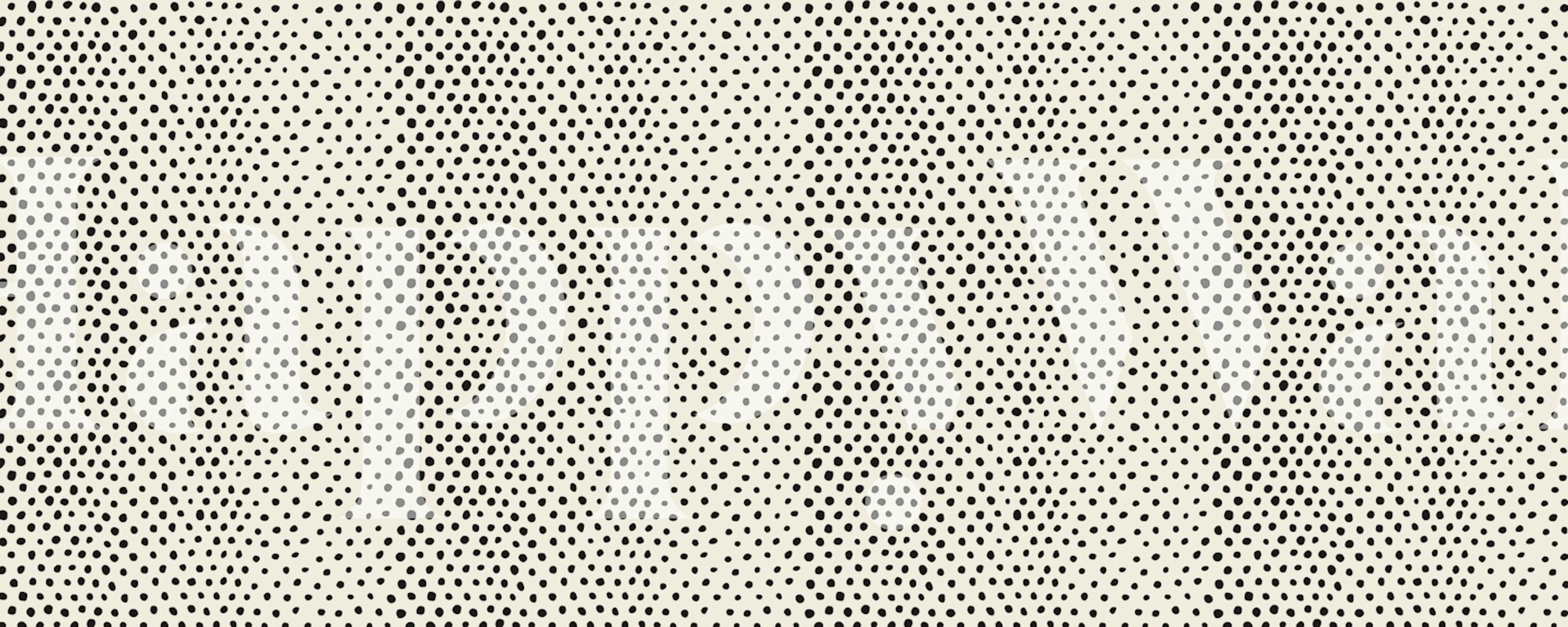 Elegant wall mural with a subtle dot pattern titled Harmony of Points