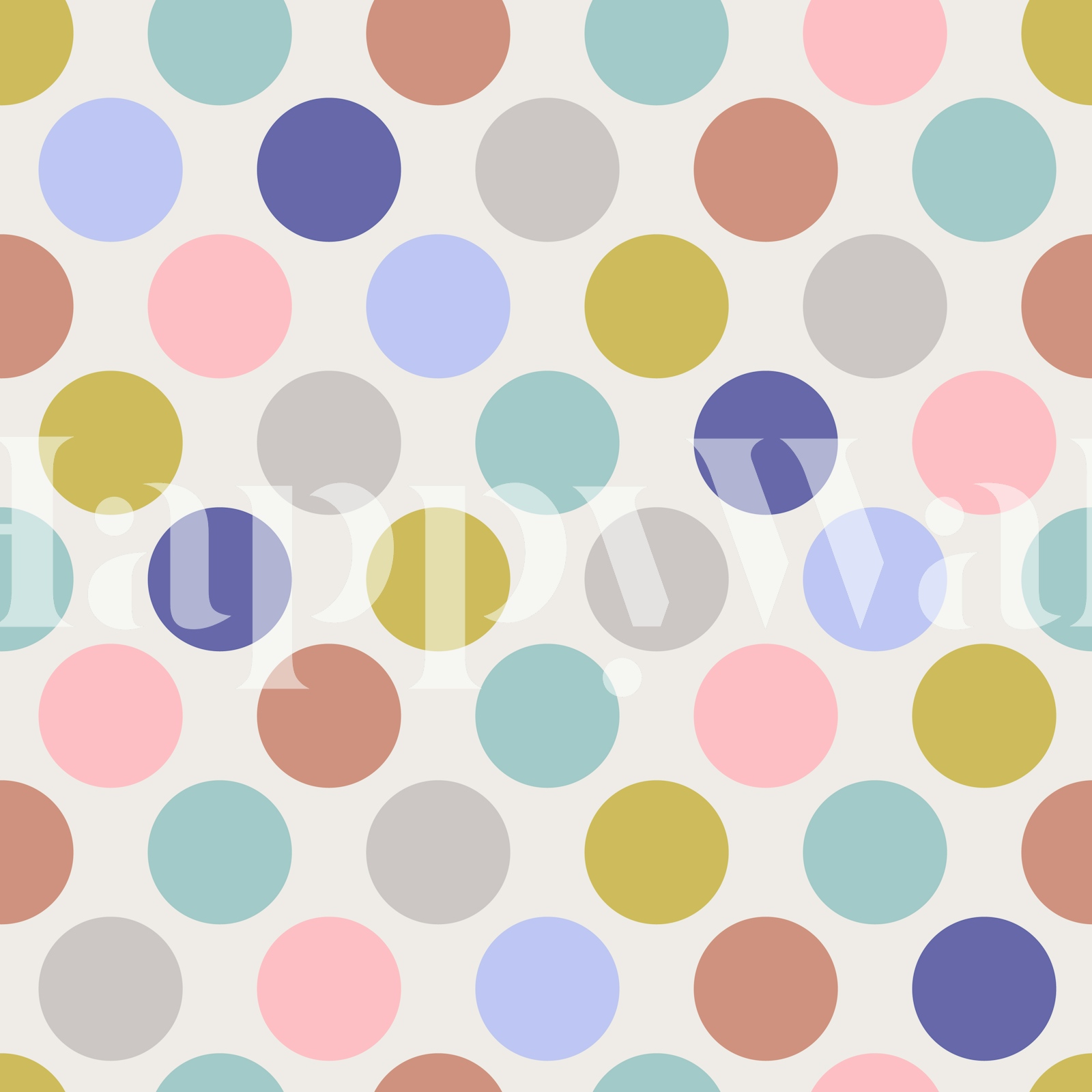 Spring Dotsy Polka Dots Papier Peint | Happywall.com, image size:1600x1600