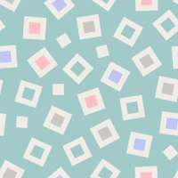 TINKLE Abstract Geometric Square Toss Green tapete