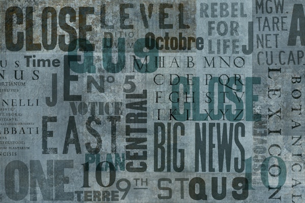 Street Art Typo Grunge Teal