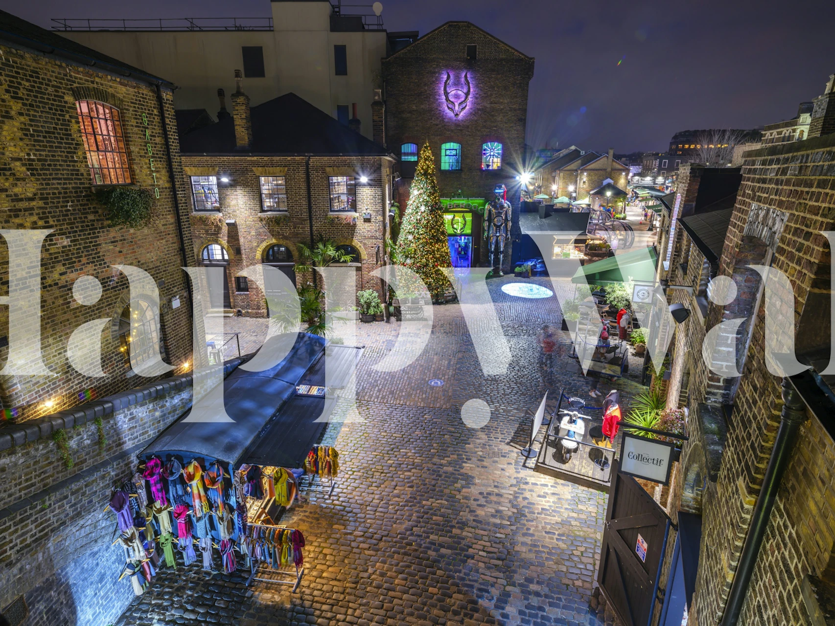 Night Market Vibes tapet i et rom