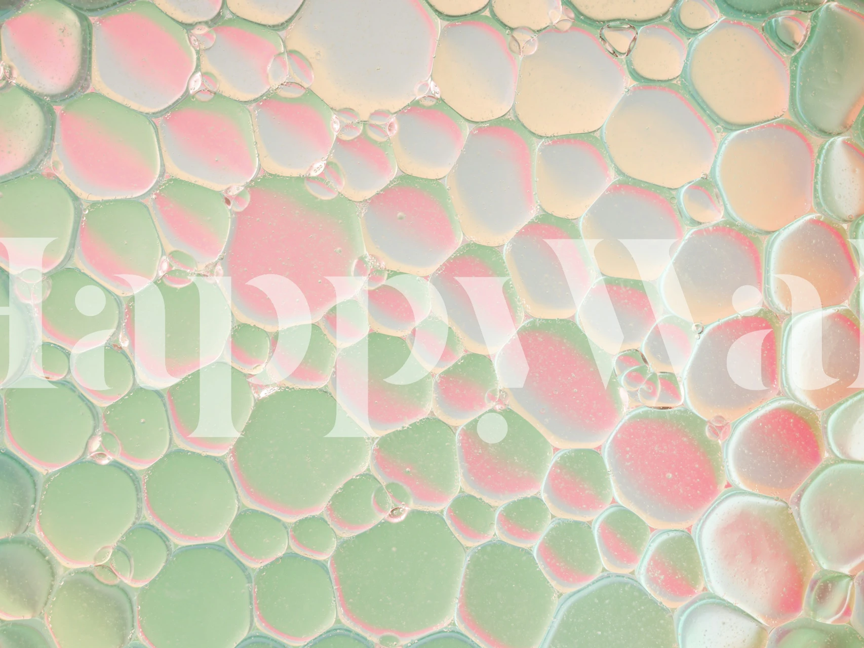 Chromatic Chaos wallpaper displayed in a room