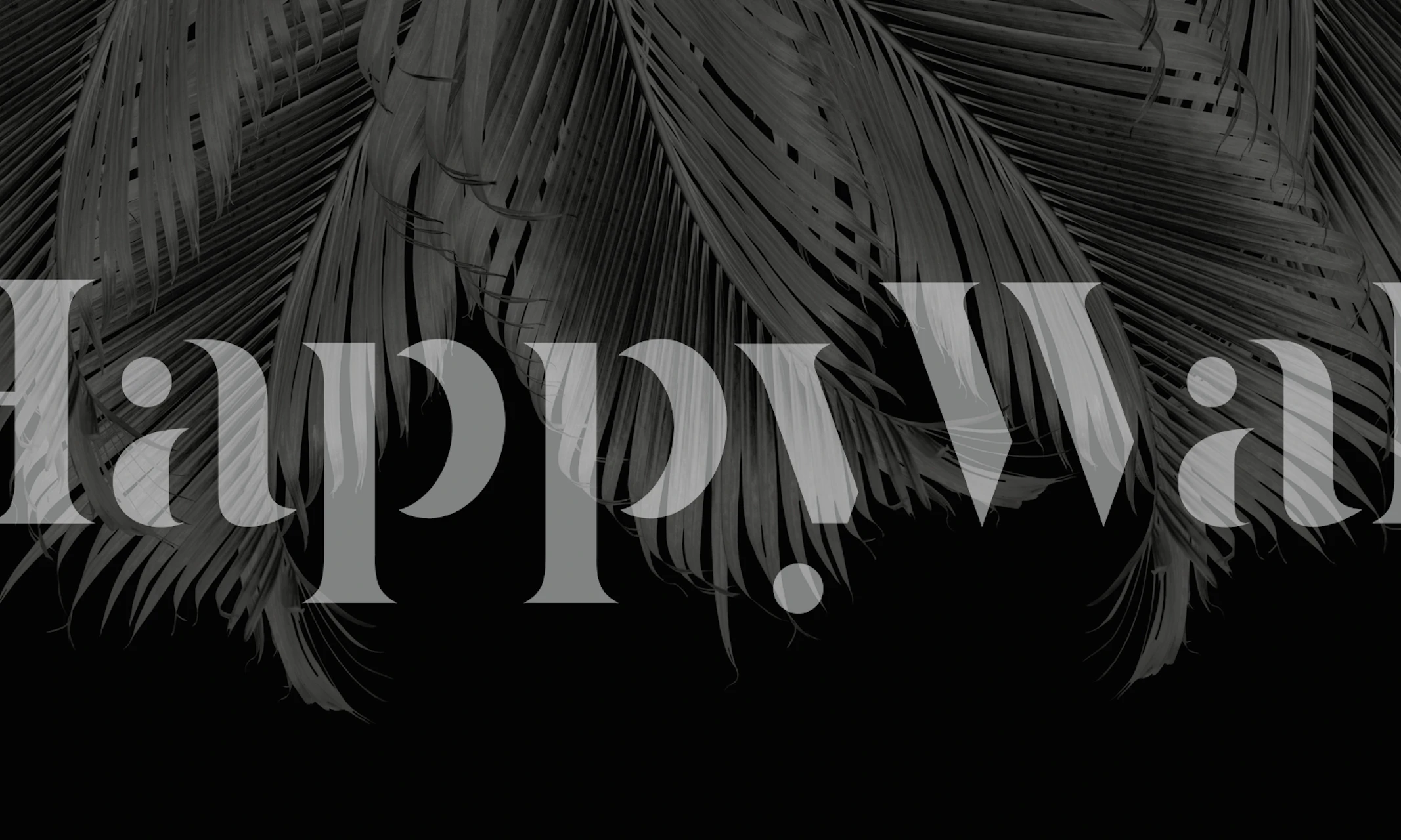 Palm Leaves Finesse 6 wallpaper in a room