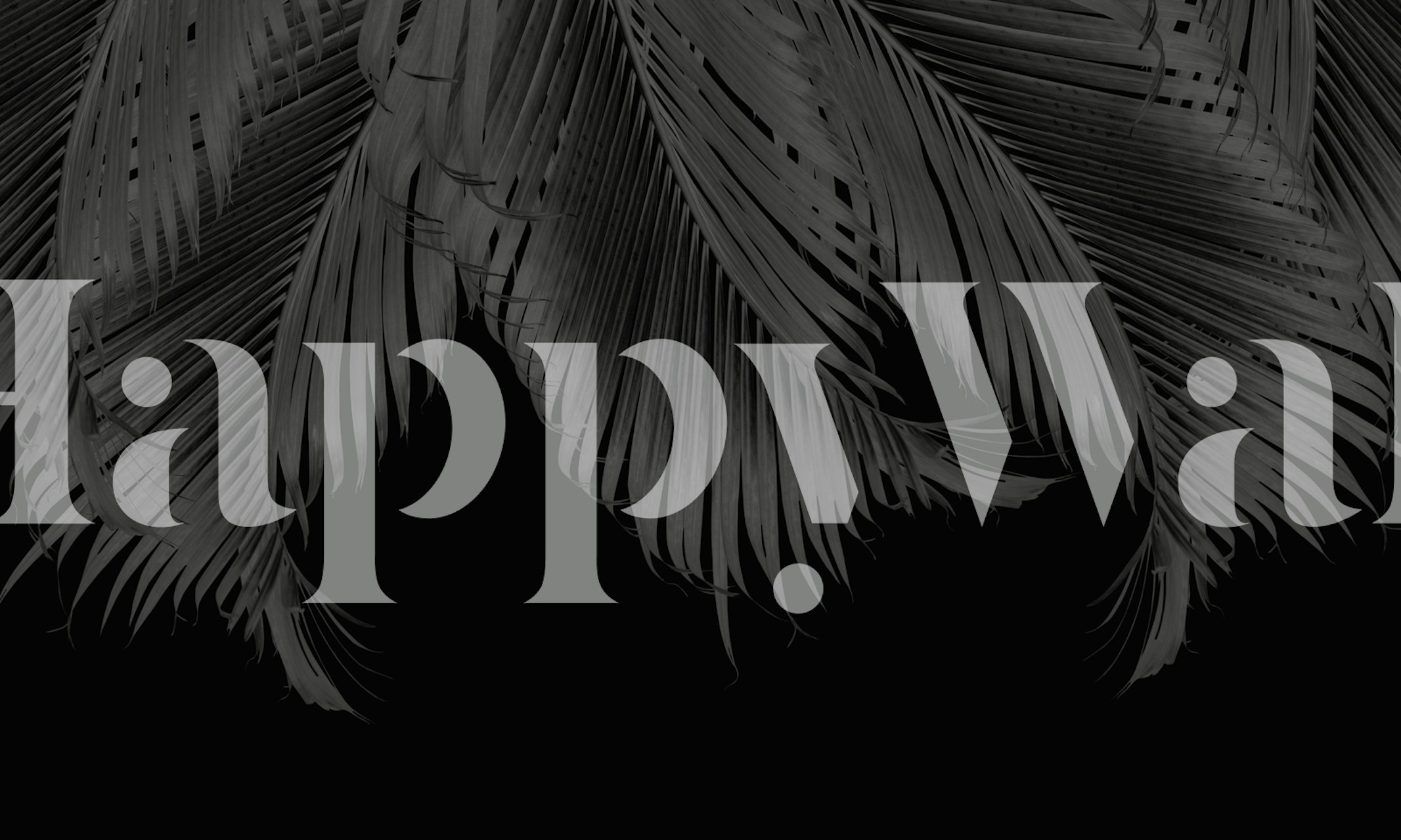 Palm Leaves Finesse 6 wallpaper in a room