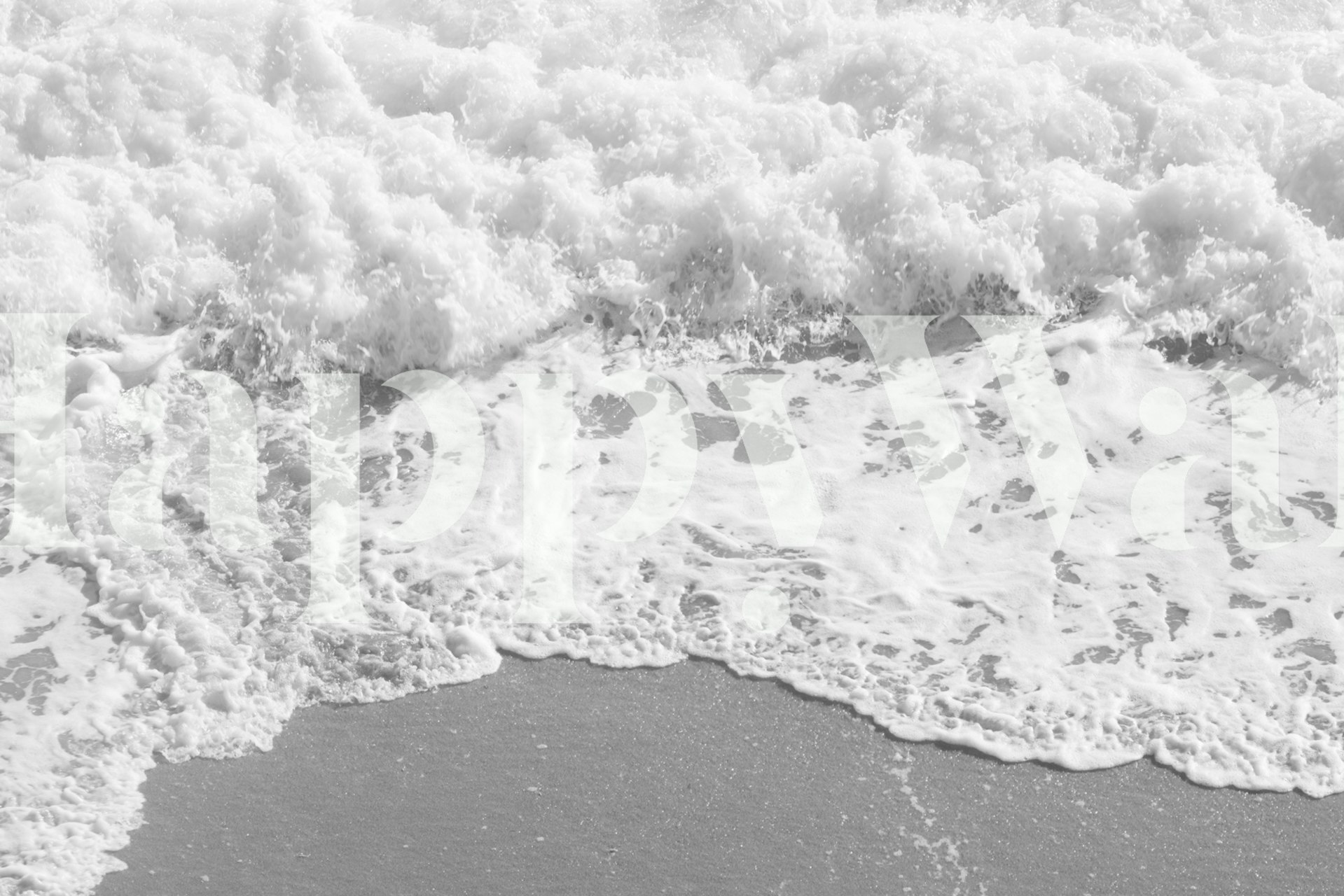 Algarve Ocean Dream 5 - Ocean waves gentle on sandy beach wall mural