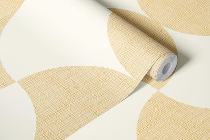 mid century warm minimalism 1 (L)wallpaper roll