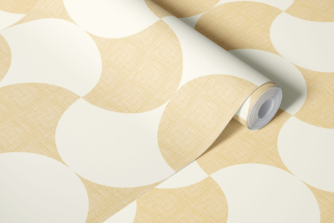 mid century minimalism linen texture 1 (M) wallpaper roll