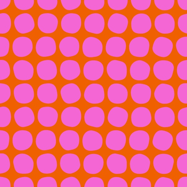 Abstract Dots in Pink and Orange